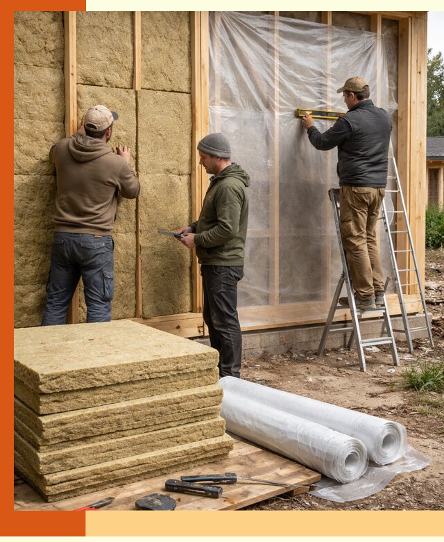 Утепление каркасного дома в Апшеронске под ключ с гарантией качества