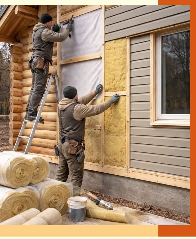 Утепление деревянного дома в Апшеронске от 6354 руб./м2 — заказать работы | ТепломастерПшр