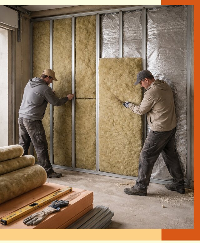 Утепление гаража изнутри в Апшеронске от 7686 руб/м2 — работы и цена | ТепломастерПшр