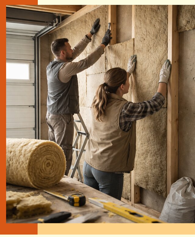 Утепление гаража изнутри в Апшеронске: быстро и надежно