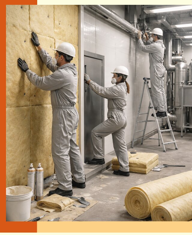 Утепление пищевого цеха под ключ в Апшеронске