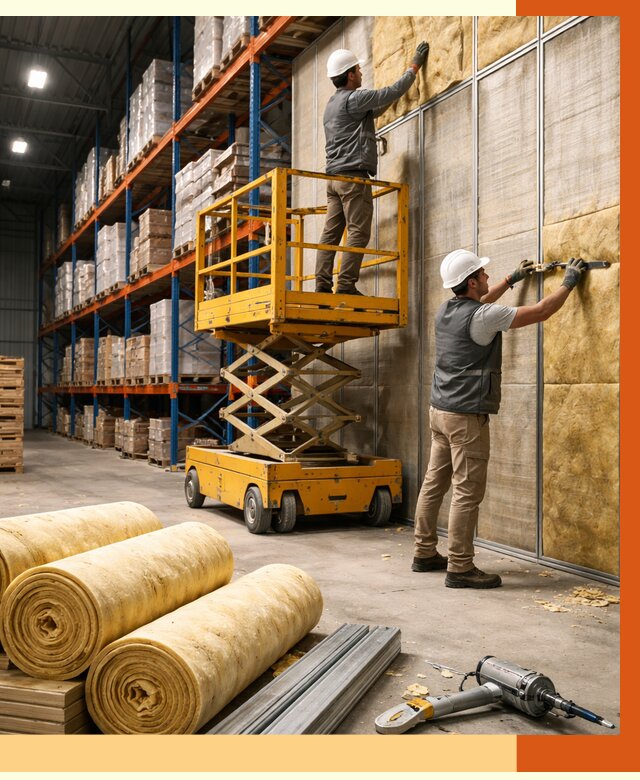 Утепление торгового склада в Апшеронске от 3279 руб/м2 — комплексно и под ключ | ТепломастерПшр