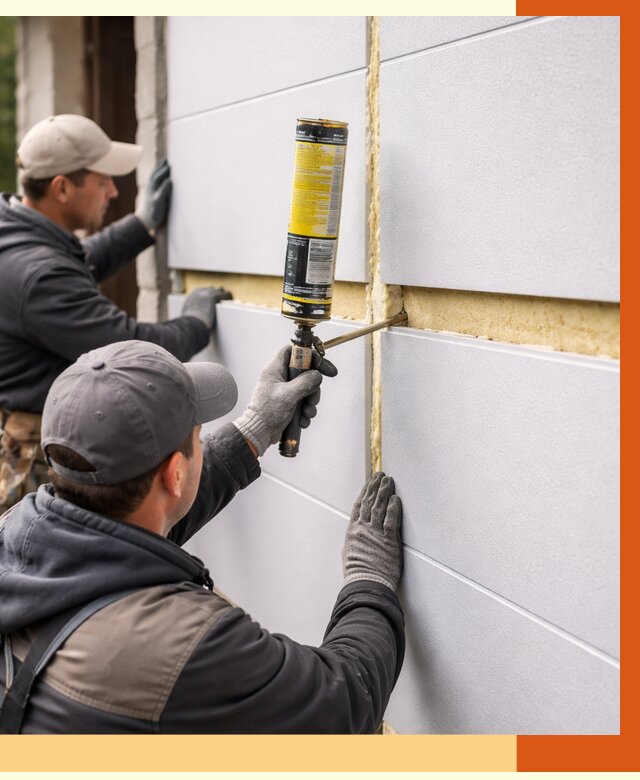 Утепление сэндвич панелей ППУ в Апшеронске от 4304 руб. за м2 | ТепломастерПшр