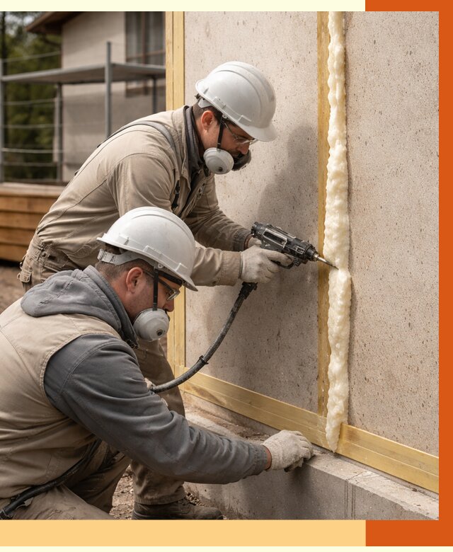 Утепление сип панелей ППУ в Апшеронске от 4919 руб. под ключ | ТепломастерПшр