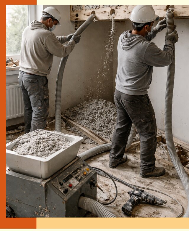 Заполнение пустот перекрытий пеной и наполнителями в Апшеронске