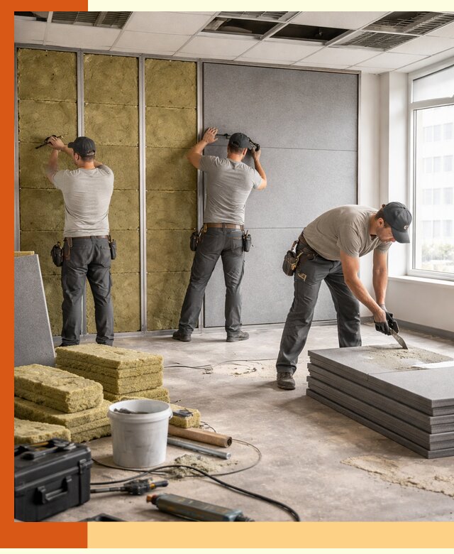 Профессиональная шумоизоляция офисов в Апшеронске для комфорта сотрудников